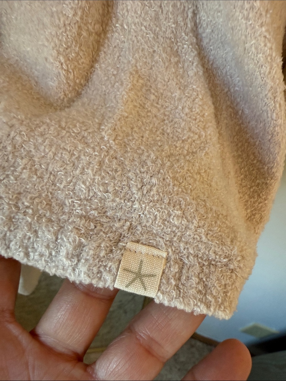 Barefoot Dreams CozyChic Lite Island Wrap Drape Front Cardigan Stone - Picture 7 of 11